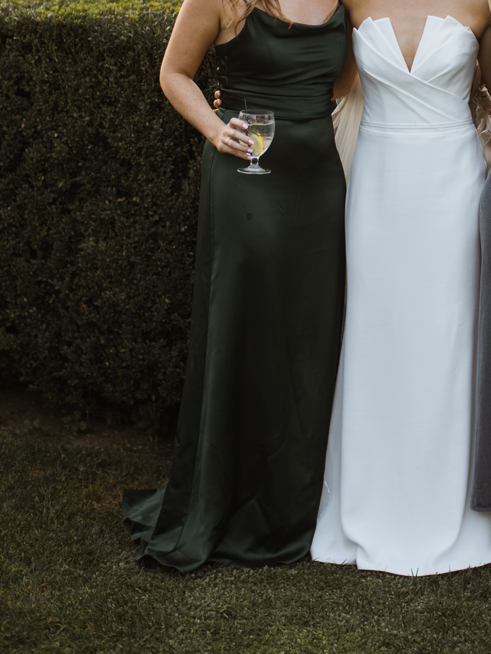 Amsale Cody Dress Emerald Green Sz 6